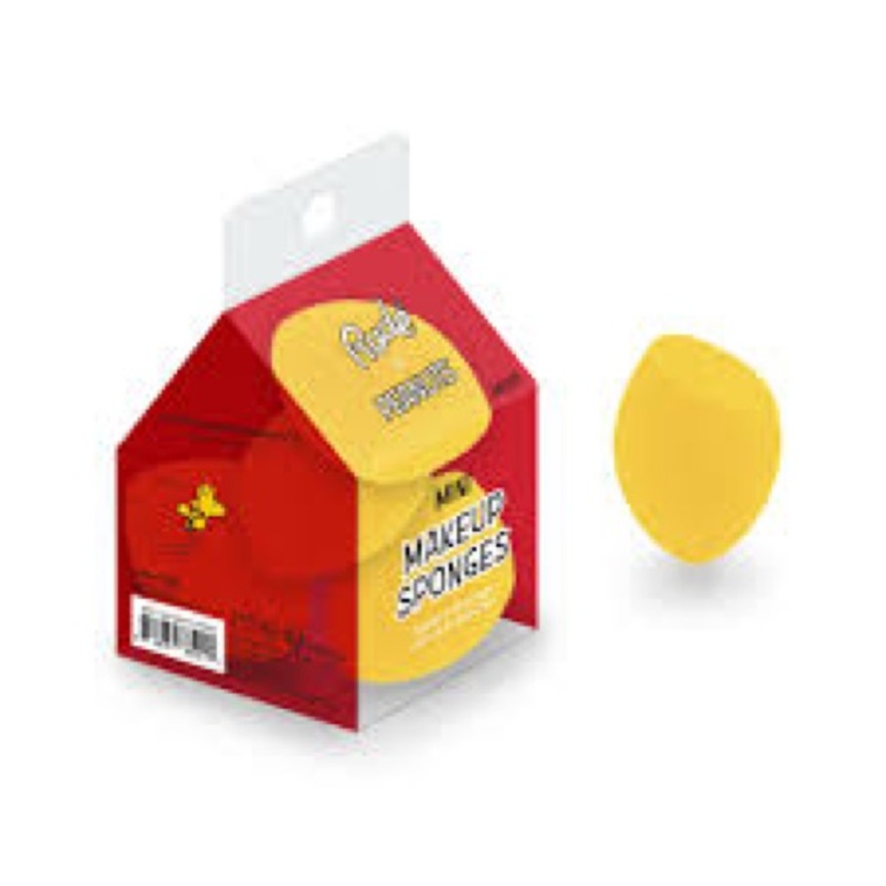 Rude Cosmetics X Peanuts makeup sponges (4 yellow minis)